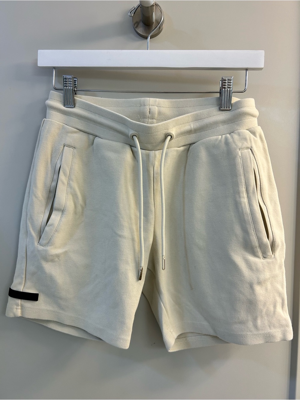Alphalete Cream Drawstring Athletic Shorts